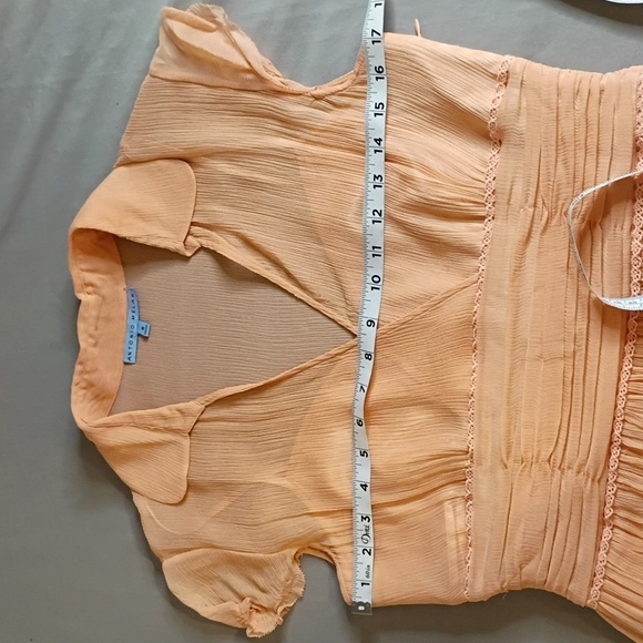 Elegant Sweetheart Peach Dress by Antonio Melani - Picture 9 of 12